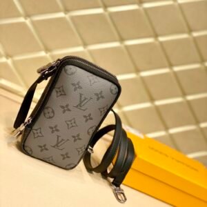 Louis Vuitton Double Phone Pouch- M69534-25*14* 6CM