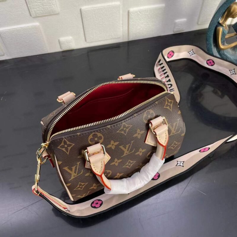 Louis Vuitton Speedy-M41114-Red Inside-20x 13.5x 11.5CM