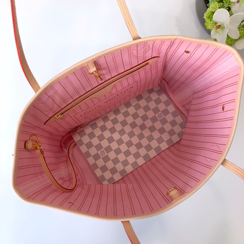 Louis Vuitton Neverfull MM (Pink Inside) -32*29*17CM