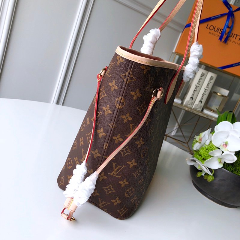 Louis Vuitton Neverfull MM (Rose red Inside) -32*29*17CM