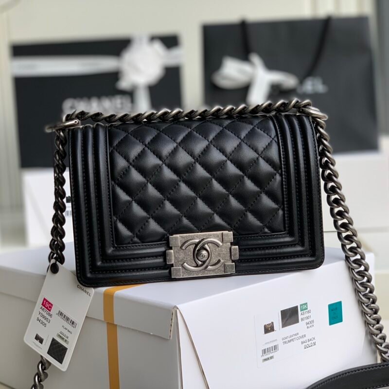 Ch@nel Boy Bag-Lambskin-20CM