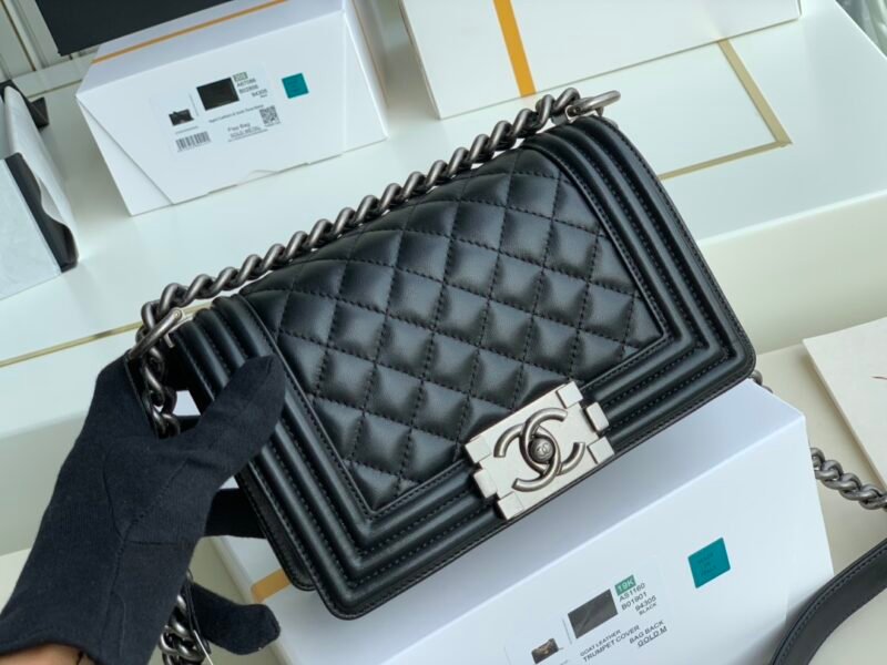 Ch@nel Boy Bag-Lambskin-20CM