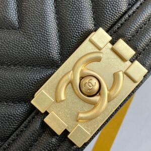 Ch@nel Boy Bag-Caviar-20CM