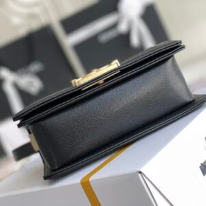 Ch@nel Boy Bag-Caviar-20CM