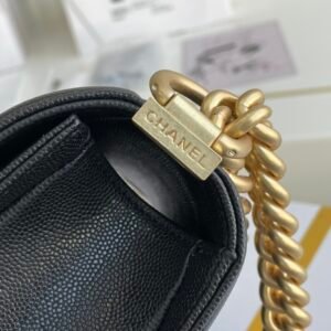 Ch@nel Boy Bag-Caviar-20CM