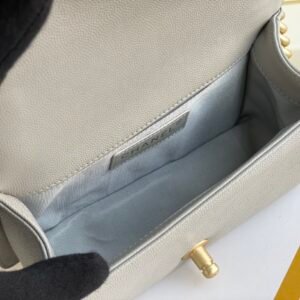 Ch@nel Boy Bag-Caviar-20CM