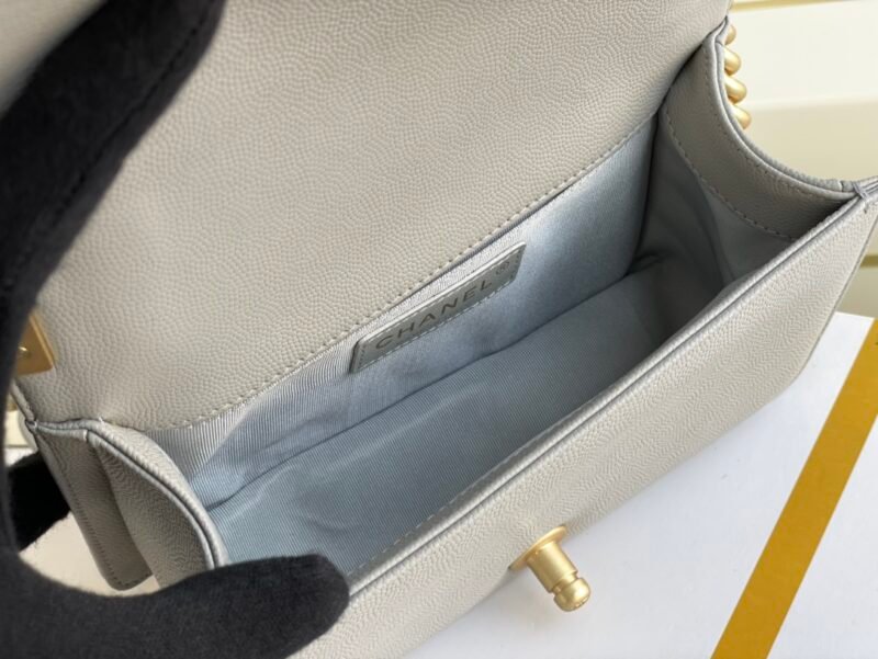 Ch@nel Boy Bag-Caviar-20CM