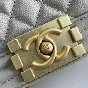 Ch@nel Boy Bag-Caviar-20CM