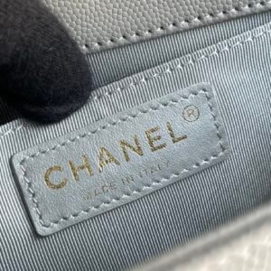 Ch@nel Boy Bag-Caviar-20CM