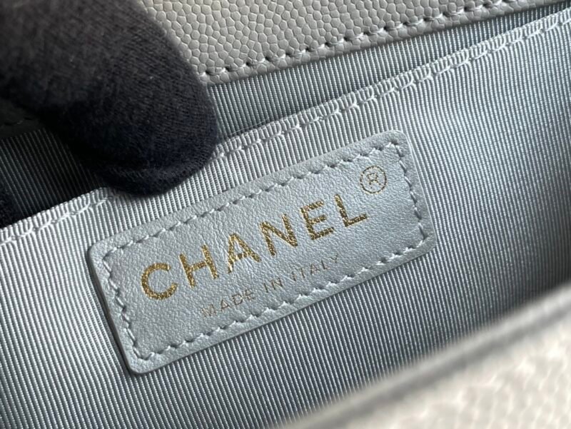 Ch@nel Boy Bag-Caviar-20CM