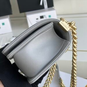 Ch@nel Boy Bag-Caviar-20CM