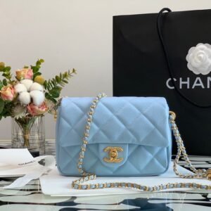 Ch@nel Flap Bag-13*19*6CM