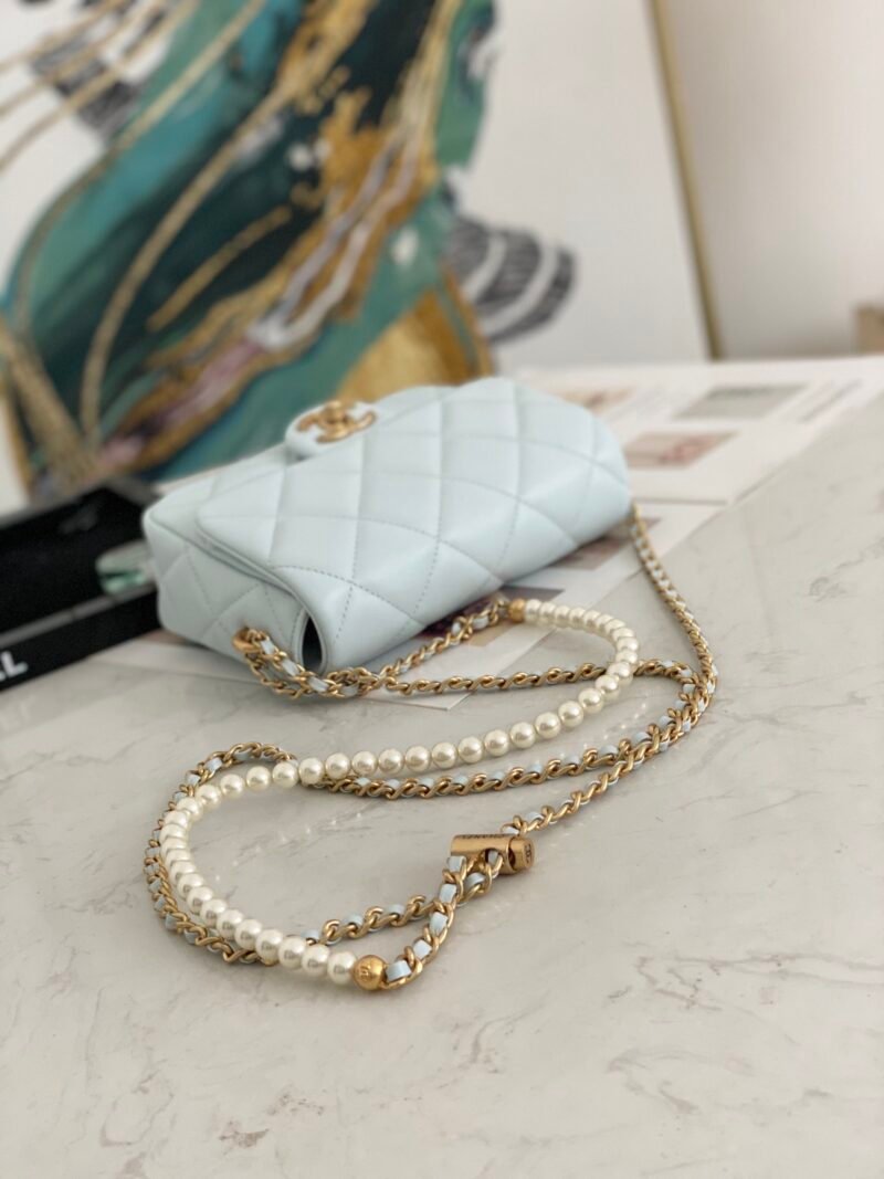 Ch@nel Flap Bag-13*19*6CM