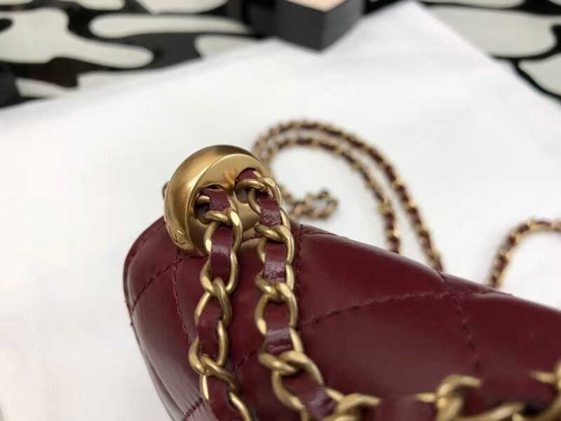 Ch@nel Quilted Pearl Crush Clutch With Chain Bag-12*9*2CM