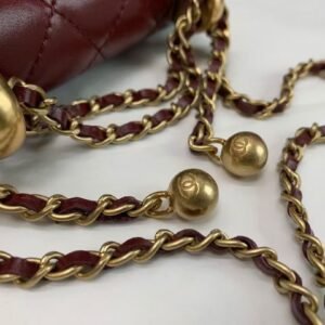 Ch@nel Quilted Pearl Crush Clutch With Chain Bag-12*9*2CM