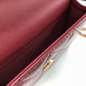 Ch@nel Quilted Pearl Crush Clutch With Chain Bag-12*9*2CM