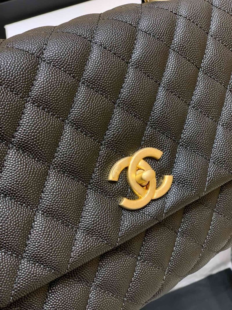 Ch@nel Coco Handlebag-Lizard Handle-28CM