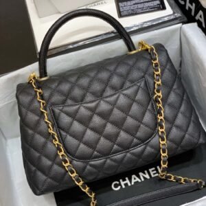 Ch@nel Coco Handlebag-Lizard Handle-28CM