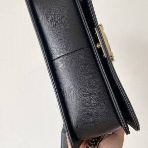 Ch@nel Boy Bag-Caviar-25CM