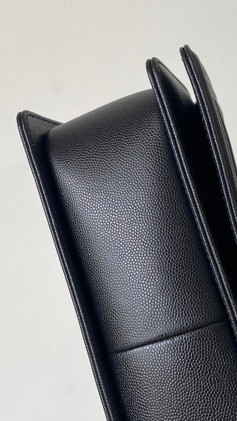 Ch@nel Boy Bag-Caviar-25CM