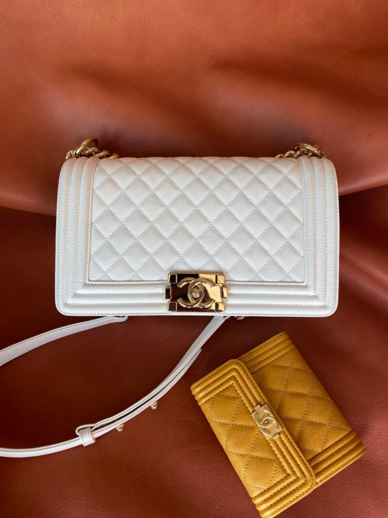 Ch@nel Boy Bag-Caviar-25CM