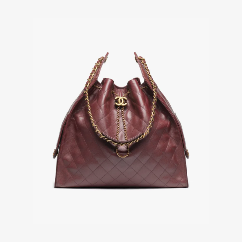 CH@NEL 25 LARGE HOBO BAG OIL WAX CALFSKIN（40*30*15cm）