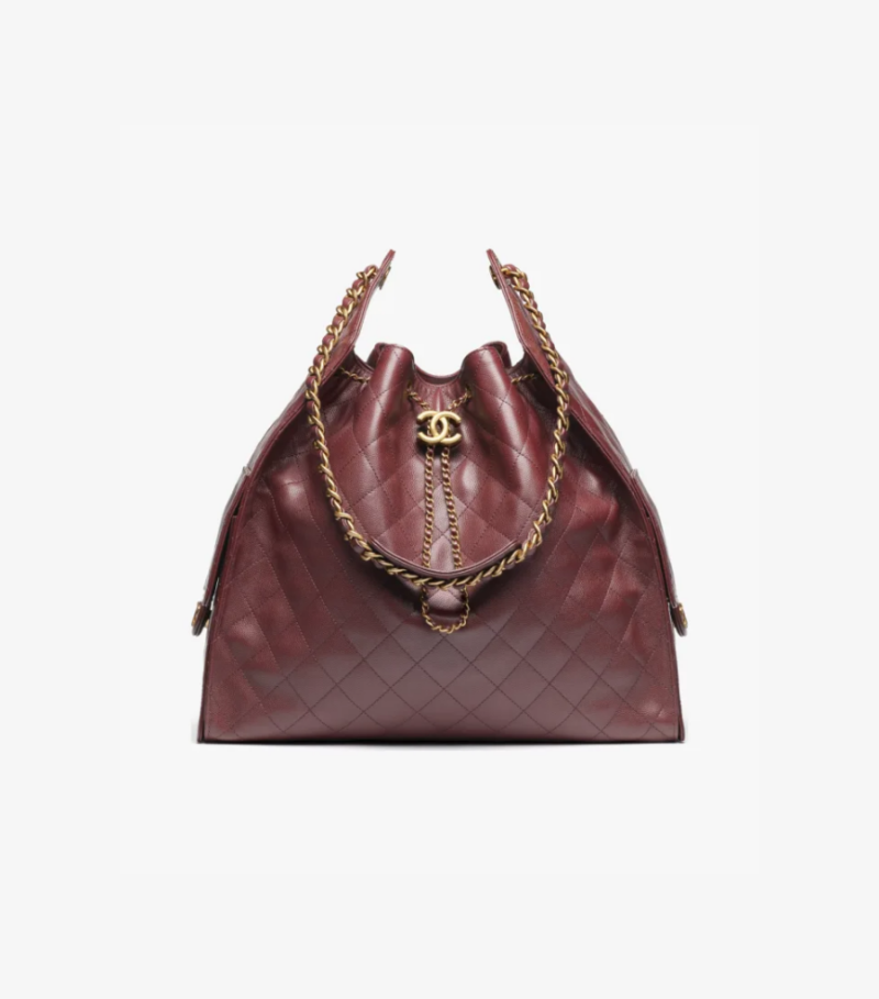 CH@NEL 25 LARGE HOBO BAG OIL WAX CALFSKIN（40*30*15cm）