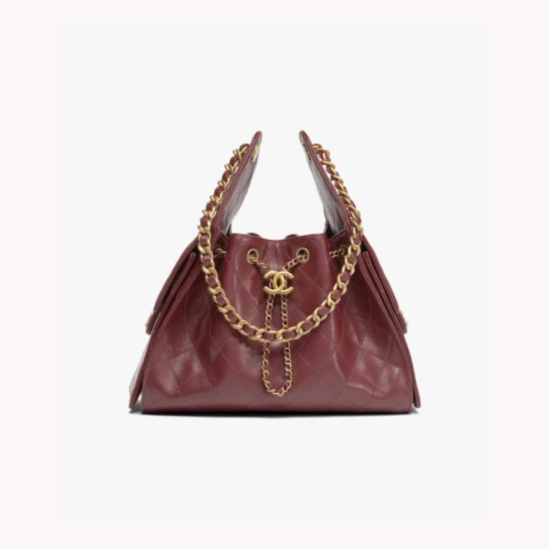 CH@NEL 25  HOBO SMALL BAG CALFSKIN ((30*26*14cm))