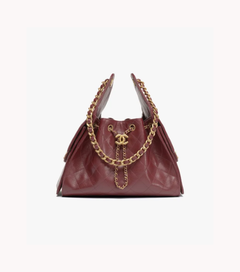 CH@NEL 25  HOBO SMALL BAG CALFSKIN ((30*26*14cm))