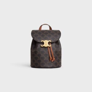 CELINE BACKPACK CELINE BONNIE IN Triomphe Canvas and calfskin