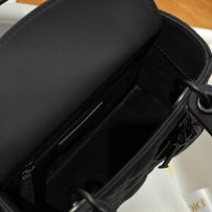 DIOR Small Lady dior Ultramatte Black Cannage Calfskin