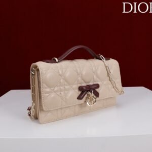 Dior My Dior Mini Bag Two-Tone Cannage Lambskin