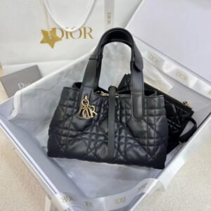 DIOR Medium Dior Toujours Bag Macrocannage Calfskin
