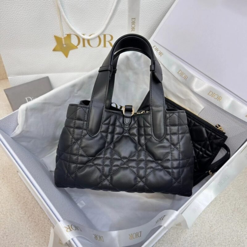 DIOR Medium Dior Toujours Bag Macrocannage Calfskin