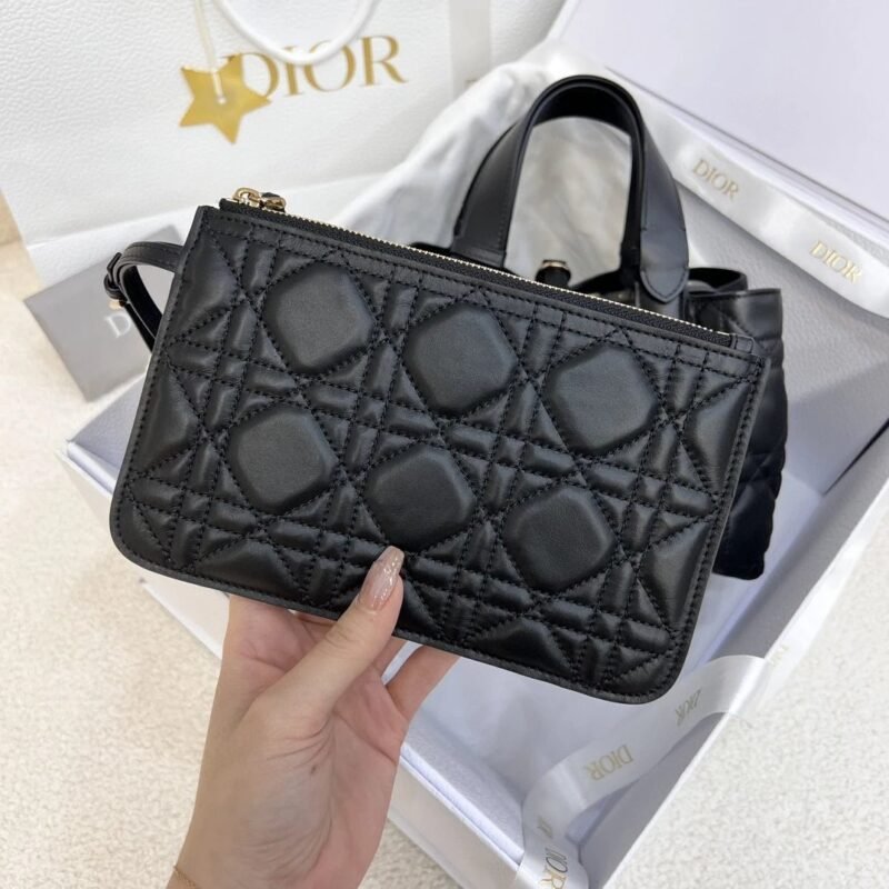DIOR Medium Dior Toujours Bag Macrocannage Calfskin