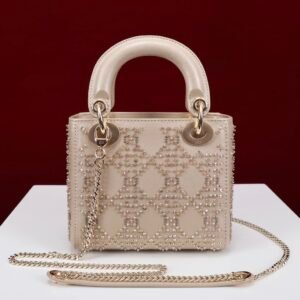 DIOR Champagne Gold Floral Design Fully Paved with Diamonds