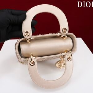 DIOR Champagne Gold Floral Design Fully Paved with Diamonds