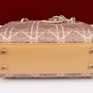 DIOR Lady Dior Cotton fabric with bead embroidery