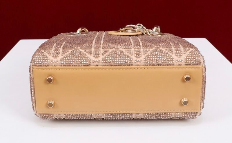 DIOR Lady Dior Cotton fabric with bead embroidery