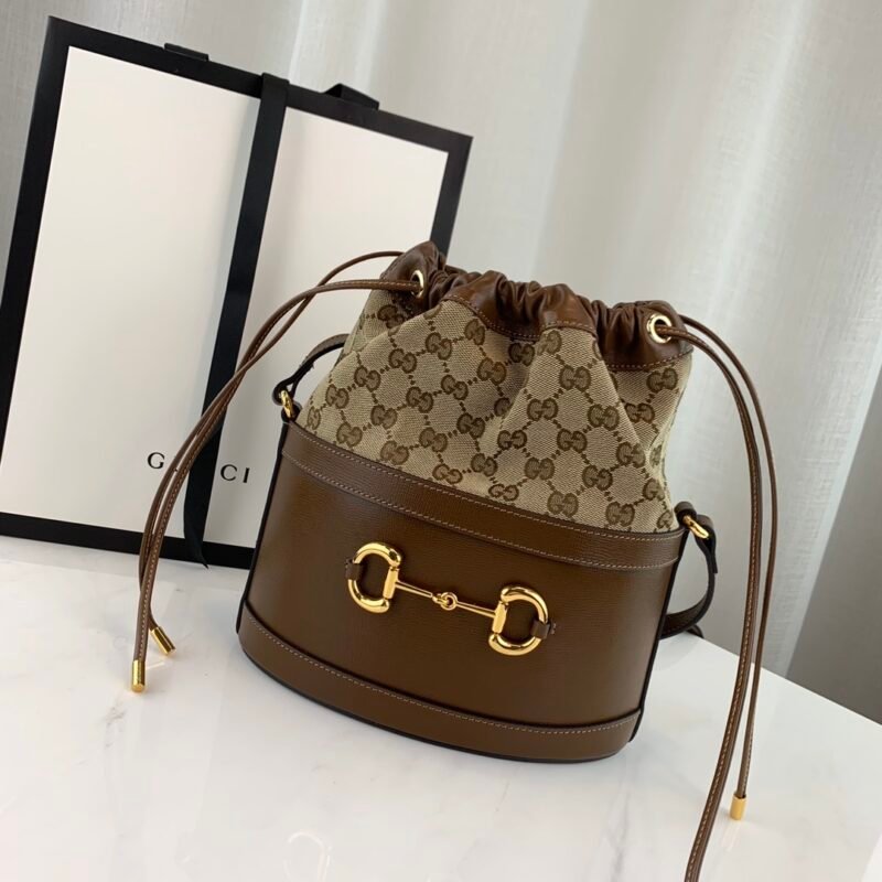 Gucci 1955 Horsebit Bucket Bag-22*25*12CM
