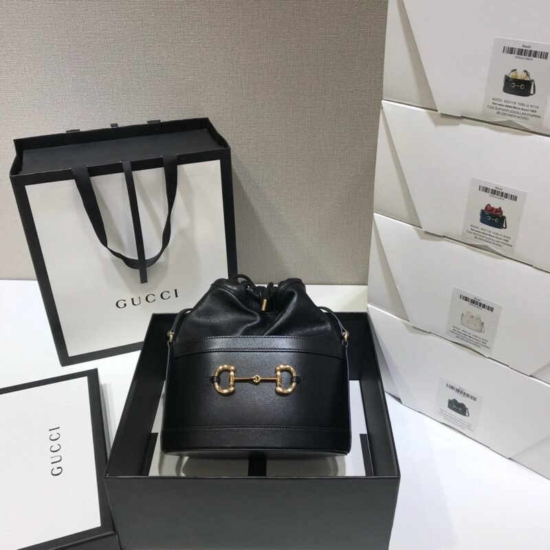 Gucci 1955 Horsebit Bucket Bag-22*25*12CM