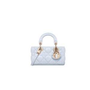 DIOR Lady D-Joy Bag Cannage Lambskin-Glacier Blue