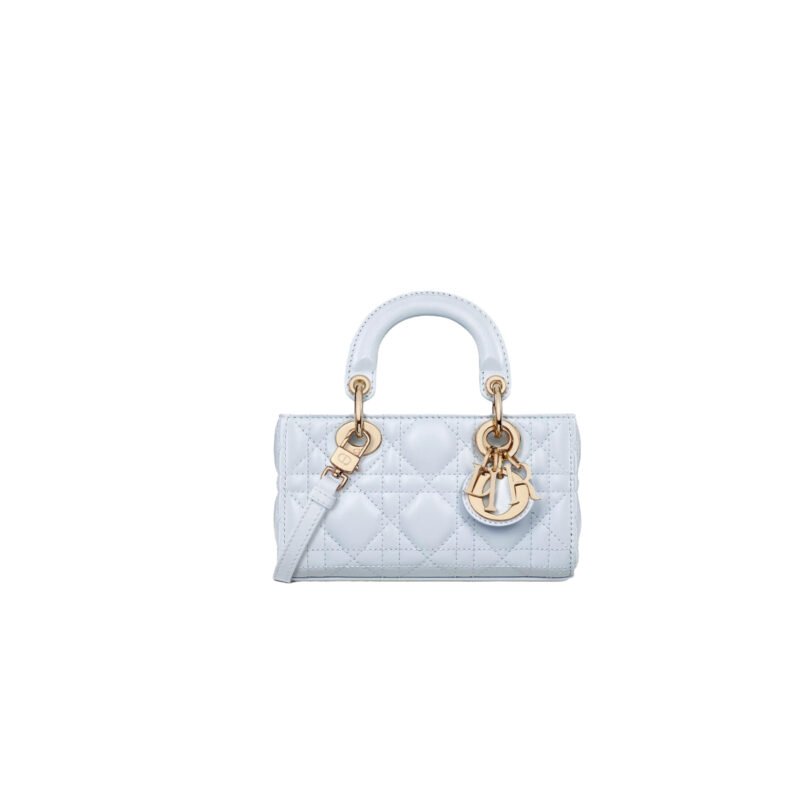 DIOR Lady D-Joy Bag Cannage Lambskin-Glacier Blue