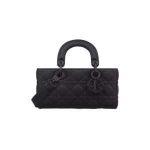 DIOR Small Lady D-Joy Bag Ultramatte Black Cannage Calfskin