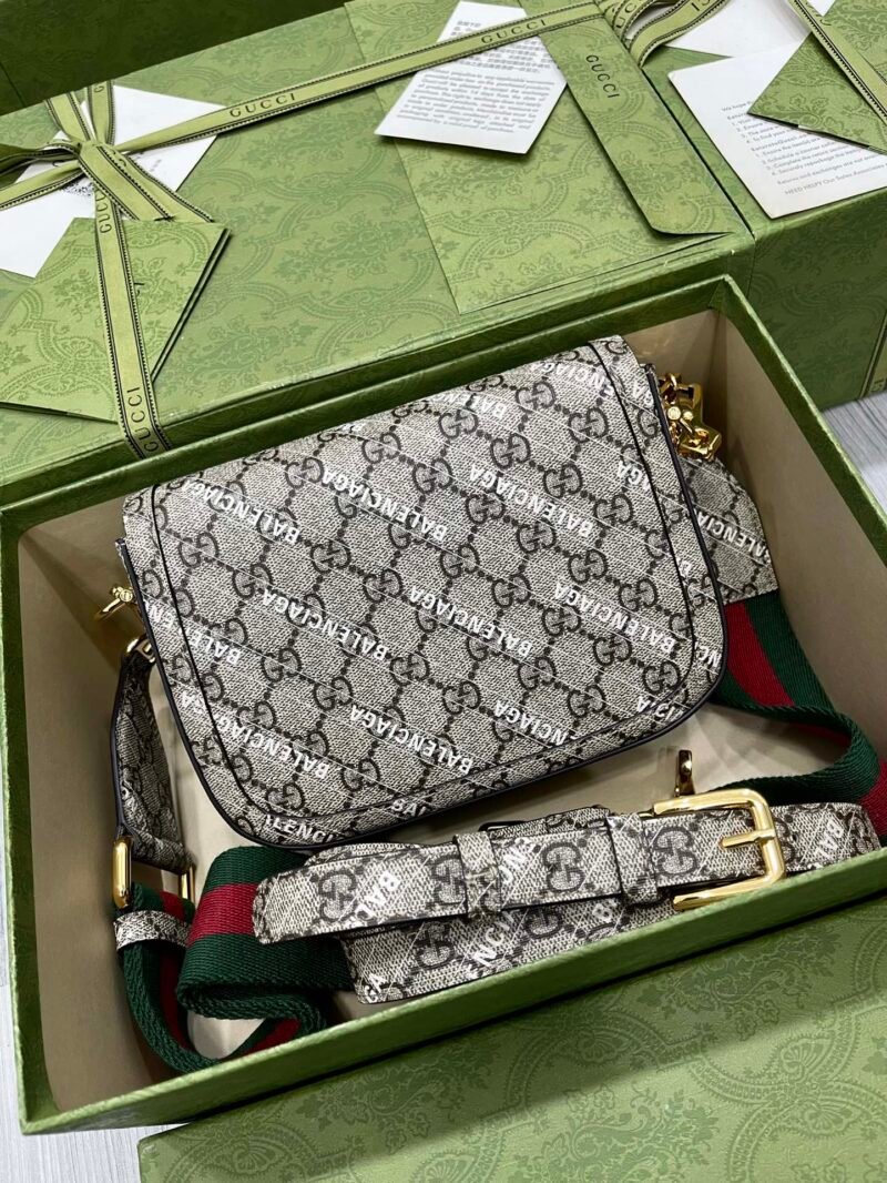 Gucci&Balenciaga 1955 Horsebit Bag-21/13/9CM