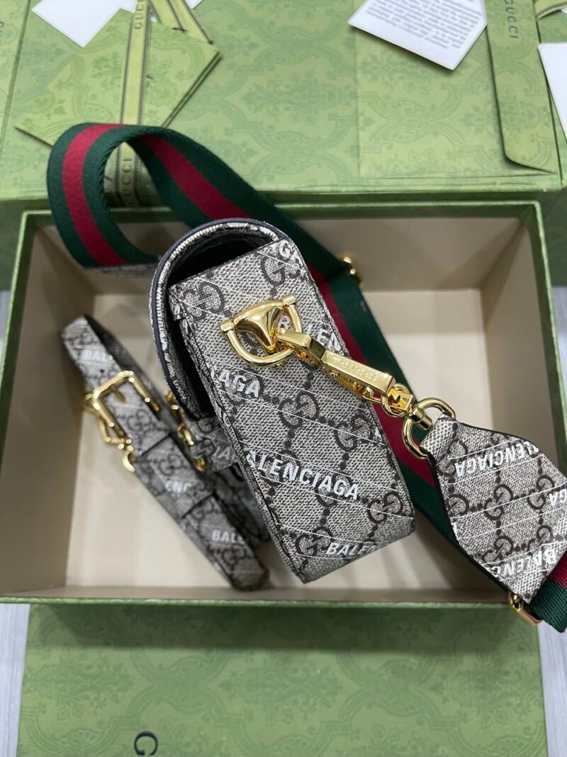 Gucci&Balenciaga 1955 Horsebit Bag-21/13/9CM