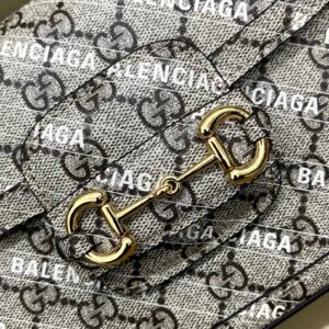 Gucci&Balenciaga 1955 Horsebit Bag-21/13/9CM