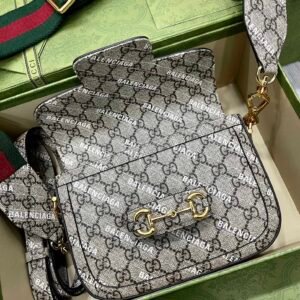 Gucci&Balenciaga 1955 Horsebit Bag-21/13/9CM