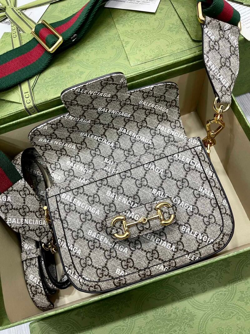 Gucci&Balenciaga 1955 Horsebit Bag-21/13/9CM