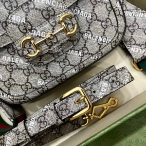 Gucci&Balenciaga 1955 Horsebit Bag-21/13/9CM